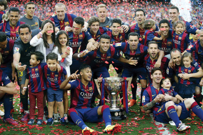 

TMS Team football messi poster Fine Art Print(24 inch X 36 inch, Rolled)