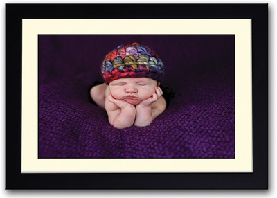 

Baby In A Cute Colorful Hat Fine Art Print(14 inch X 20 inch, Framed)