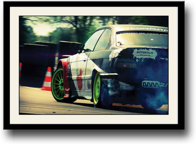 

Drifting Super Car Fine Art Print(10 inch X 14 inch, Framed)