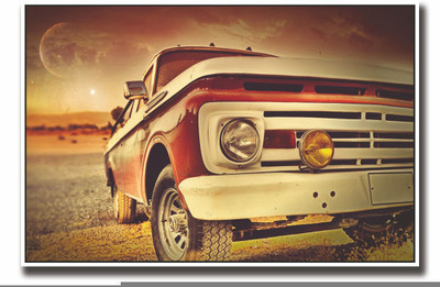 

Posterhouzz Red Vintage Car Fine Art Print(12 inch X 18 inch, Rolled)
