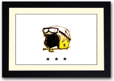 

Café Rumble motorcycle Fine Art Print(14 inch X 20 inch, Framed)