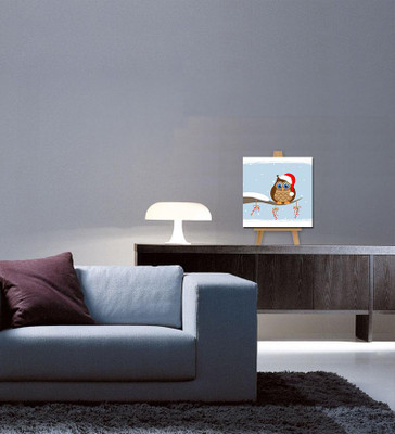 

Tallenge Christmas Collection - Christmas Owl - Gallery Wrap Canvas Art(7 inch X 7 inch, Stretched)