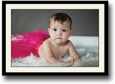 

Baby with pink Fine Art Print(10 inch X 14 inch, Framed)
