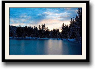 

Frozen Lake Fine Art Print(10 inch X 14 inch, Framed)