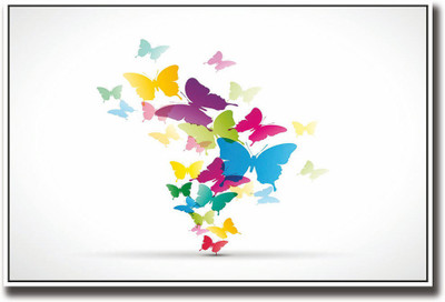 

Colourful Butterflies Fine Art Print(12 inch X 18 inch, Rolled)