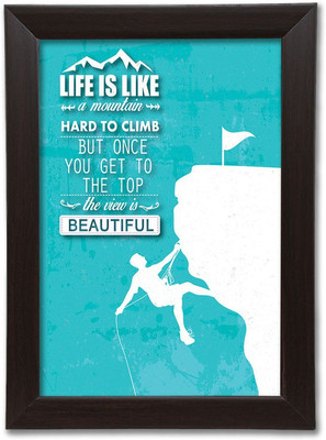 

Quotes Themed Framed Poster. Photographic Paper(13.5 inch X 10 inch, Box Packing)
