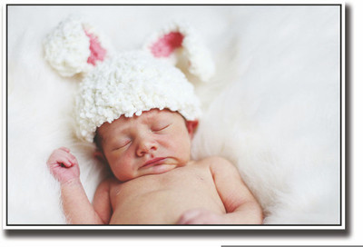 

Posterhouzz Baby sleeping with bunny hat Fine Art Print(12 inch X 18 inch, Rolled)