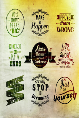 

Stars can't Shine without Darkness 18 X 12 Small Poster Paper Print(18 inch X 12 inch, Rolled)