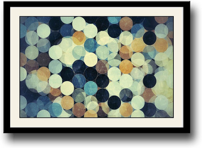 

Abstract colored circles Fine Art Print(10 inch X 14 inch, Framed)