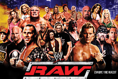 

Wwe Raw Paper Poster 12"x18" Paper Print(13 inch X 19 inch, Rolled)