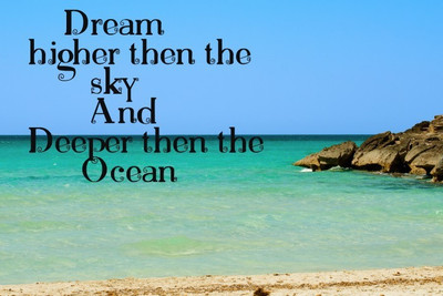 Posterhouzz Dream Higher Then The Sky Poster Fine Art Print(12 inch X 18 inch, Rolled)