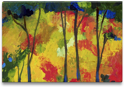 42% OFF on Autumn Trees Canvas Art(12 inch X 18 inch)