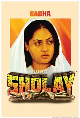 

Posterhouzz Sholay Radha Fine Art Print(18 inch X 12 inch, Rolled)