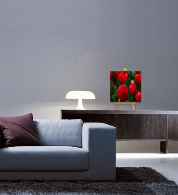 

Tallenge Christmas Collection - Red Tulips - Gallery Wrap Canvas Art(7 inch X 7 inch, Stretched)