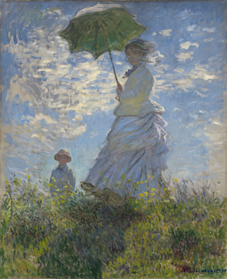 28% OFF on Woman With A Parasol Madame Monet and Her Son by Claude Monet Fine Art Print(29.5 inch X 24 inch)