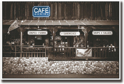 

Old Café photography Fine Art Print(12 inch X 18 inch, Rolled)