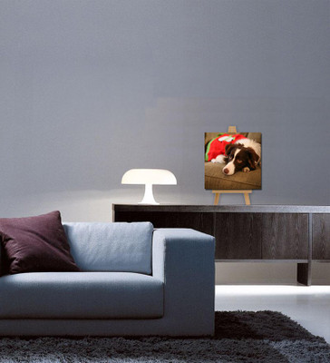 

Tallenge Christmas Collection - Dog On The Couch - Gallery Wrap Canvas Art(7 inch X 7 inch, Stretched)