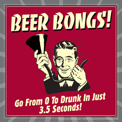 42% OFF on bCreative BeerBong Go From 0 To Drunk In Just 3.5 Seconds (Officially Licensed) Paper Print(12 inch X 12 inch)