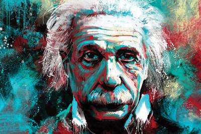 

Beautiful art poster Albert Einstein Paper Print(12 inch X 18 inch, Rolled)