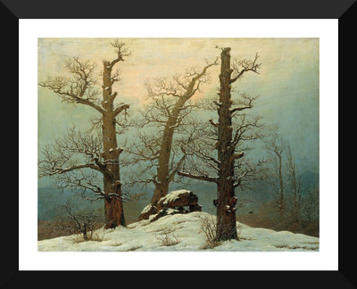 

Tallenge Old Masters Collection - Cairn in Snow by Caspar David Friedrich - Premium Quality A3 Size Framed Poster Paper Print(17 inch X 12 inch, Framed)