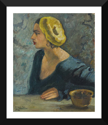

Tallenge - Self-Portrait By Eminent Indian Artist Amrita Sher-Gil - Premium Quality A3 Size Framed Poster Paper Print(17 inch X 12 inch, Framed)
