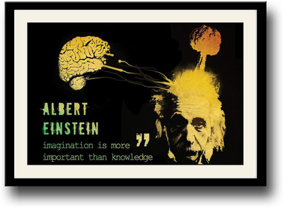 

Albert Einstein Quote Fine Art Print(10 inch X 14 inch, Framed)