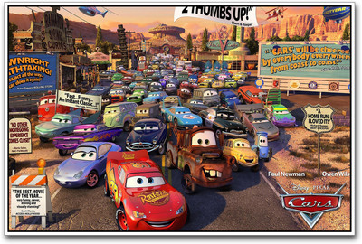 

Cars Movie Paper Print(12 inch X 18 inch)