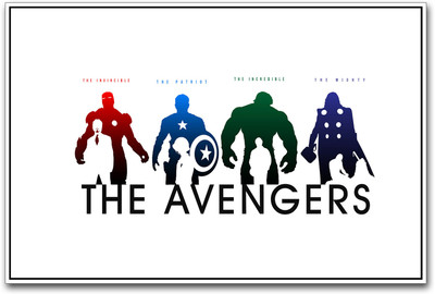 

The Avengers Superheroes Paper Print(12 inch X 18 inch)
