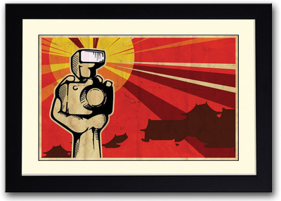 

Sun and Camera Digital Art Fine Art Print(14 inch X 20 inch, Framed)