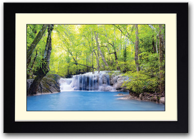 

Blue Waterfall Fine Art Print(14 inch X 20 inch, Framed)