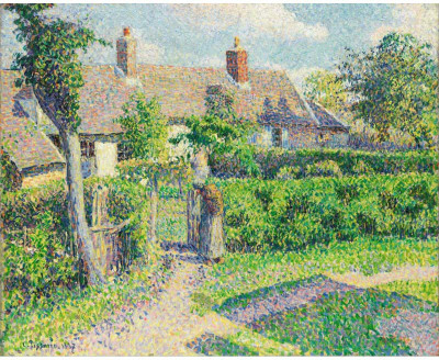 

Modern Masters Collection - Peasants' houses, Eragny by Camille Pissarro - Medium Size Ready To Frame Rolled Digital Art Print On Photographic Paper(24 inch X 18 inch, Rolled)