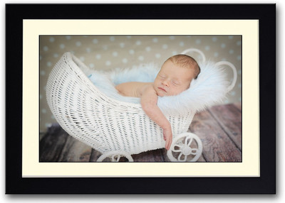 

Baby Sleeping In A Cute Trolley Fine Art Print(14 inch X 20 inch, Framed)