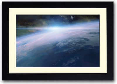 

Earth view from space Fine Art Print(14 inch X 20 inch, Framed)