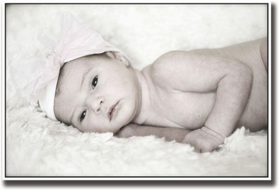 

Baby with hat looking b&w Fine Art Print(12 inch X 18 inch, Rolled)