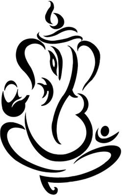 Divine Ganesh Blessings Paper Print(18 inch X 12 inch, Rolled)