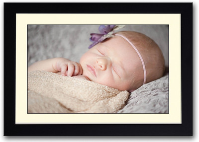 

Cute Baby Wrapped In Yellow Sleeping Fine Art Print(14 inch X 20 inch, Framed)
