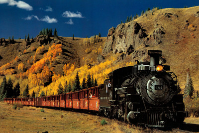 

Oshi - Vintage Train in Beautiful Landscape Paper Print(12 inch X 18 inch, Streched)