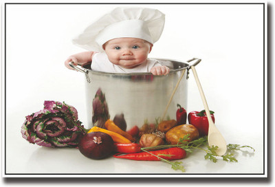 

Baby Chef Fine Art Print(12 inch X 18 inch, Rolled)