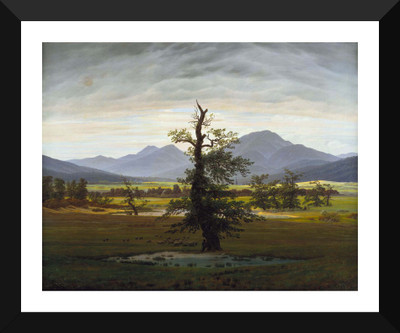 

Tallenge Old Masters Collection - Village Landscape in Morning Light by Caspar David Friedrich - Premium Quality A3 Size Framed Poster Paper Print(17 inch X 12 inch, Framed)