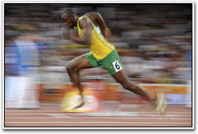 

Usain Bolt Running fabulous Paper Print(12 inch X 18 inch)
