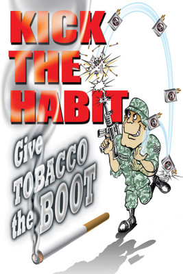 

Fitness Poster-Kick the habit Paper Print(18 inch X 12 inch, Rolled)