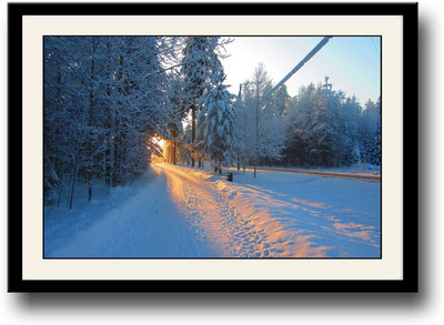

Winter Morning Fine Art Print(10 inch X 14 inch, Framed)
