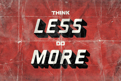 

Posterhouzz Think Less Do More - Motivational Poster Paper Print(12 inch X 18 inch, Rolled)