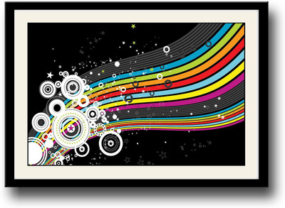 

Colorful stars Fine Art Print(10 inch X 14 inch, Framed)