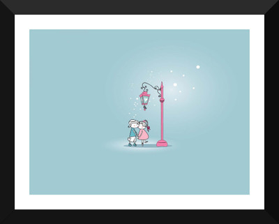 

Tallenge - Valentine's Day Gift - Kiss Me - Premium Quality A3 Size Framed Poster Paper Print(17 inch X 12 inch, Framed)