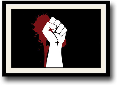

Power fist art Fine Art Print(10 inch X 14 inch, Framed)