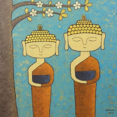 

Tallenge - Contemporary Art - Two Young Monks - Unframed Poster Paper Print(11.6 inch X 16.5 inch, Rolled)