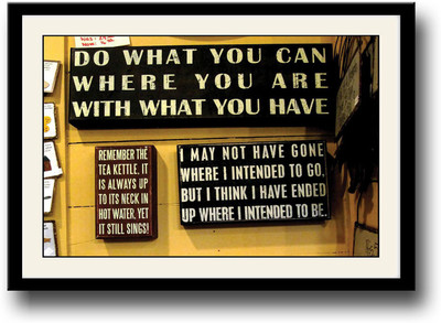

Inspirational Quotes Fine Art Print(10 inch X 14 inch, Framed)