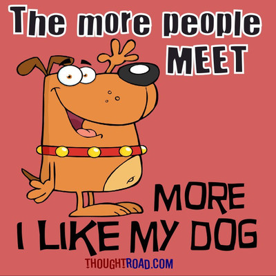 

The More People I Meet More I Like My Dog Paper Print(12 inch X 12 inch, Rolled)