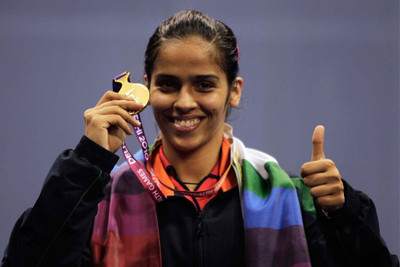 

Saina Nehwal Badminton Player Paper Print(12 inch X 18 inch, Rolled)